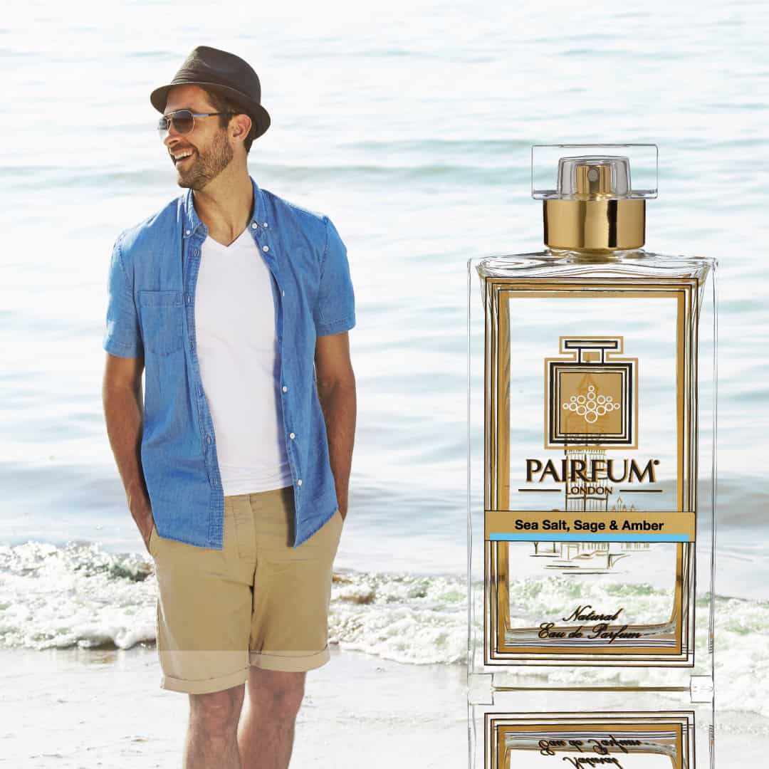 Eau De Parfum Person Reflection Sea Salt Sage Amber Man Hat 1 1
