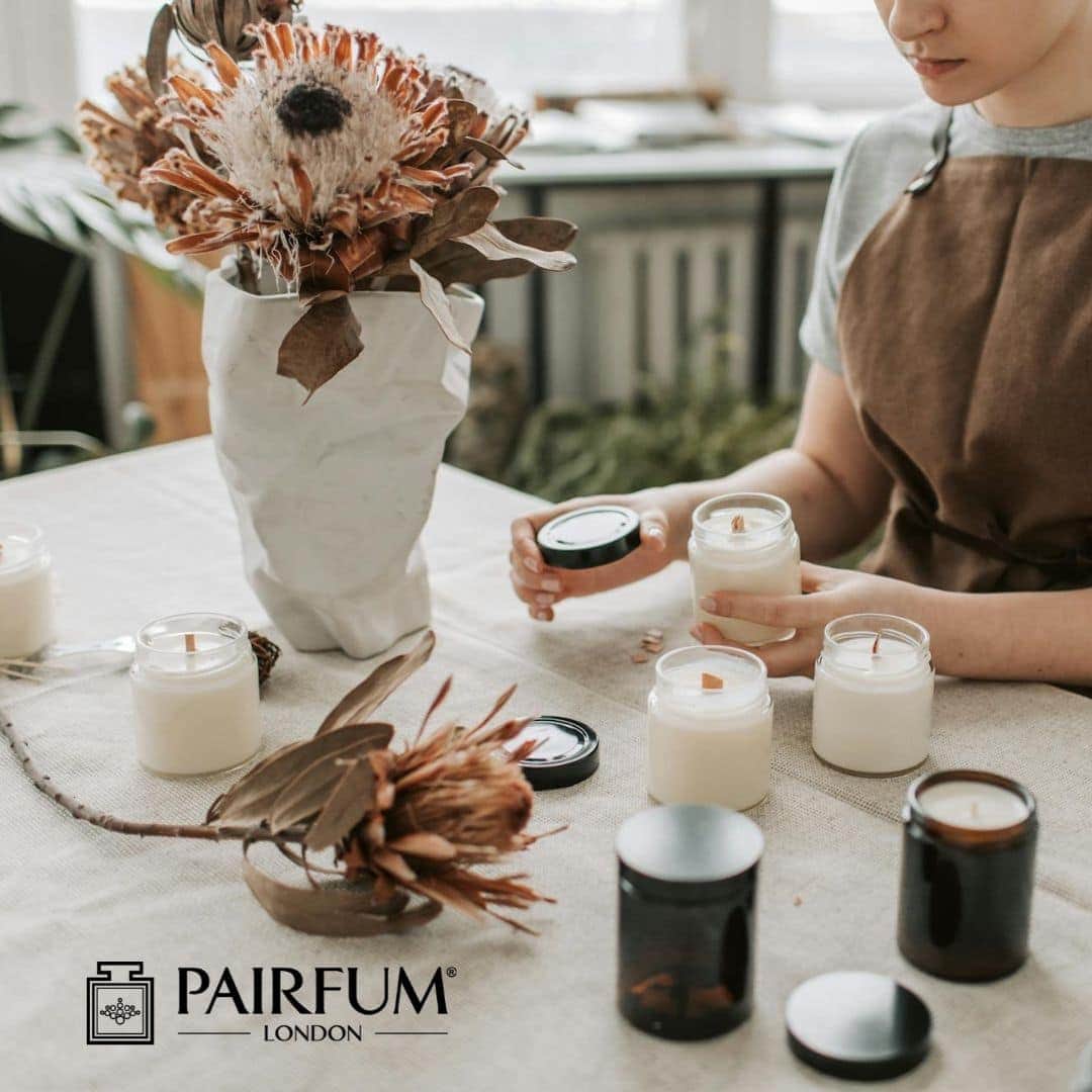 Woman Layering Home Fragrance