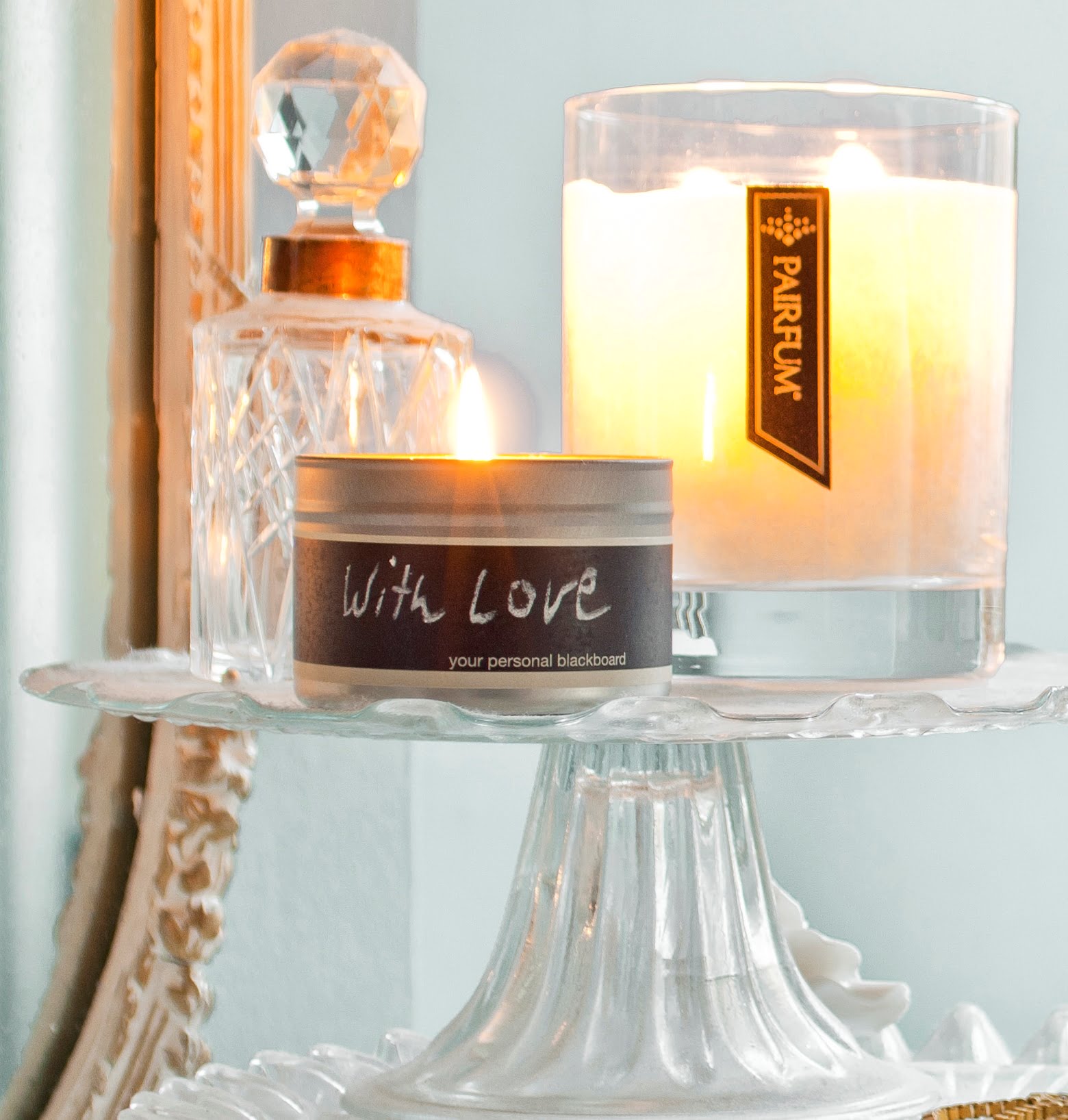 Pairfum message candle soy wax