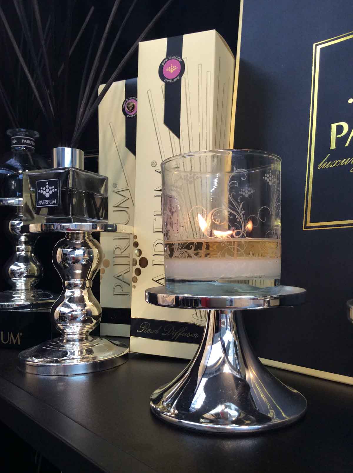 PAIRFUM Top Drawer London Home Fragrance Luxury Scented Candle Reed Diffuser 2343