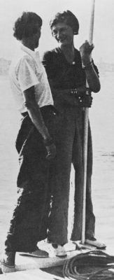 The opera singer Marthe Davelli and Gabrielle Chanel on a yacht - Coco Chanel Fragrance House