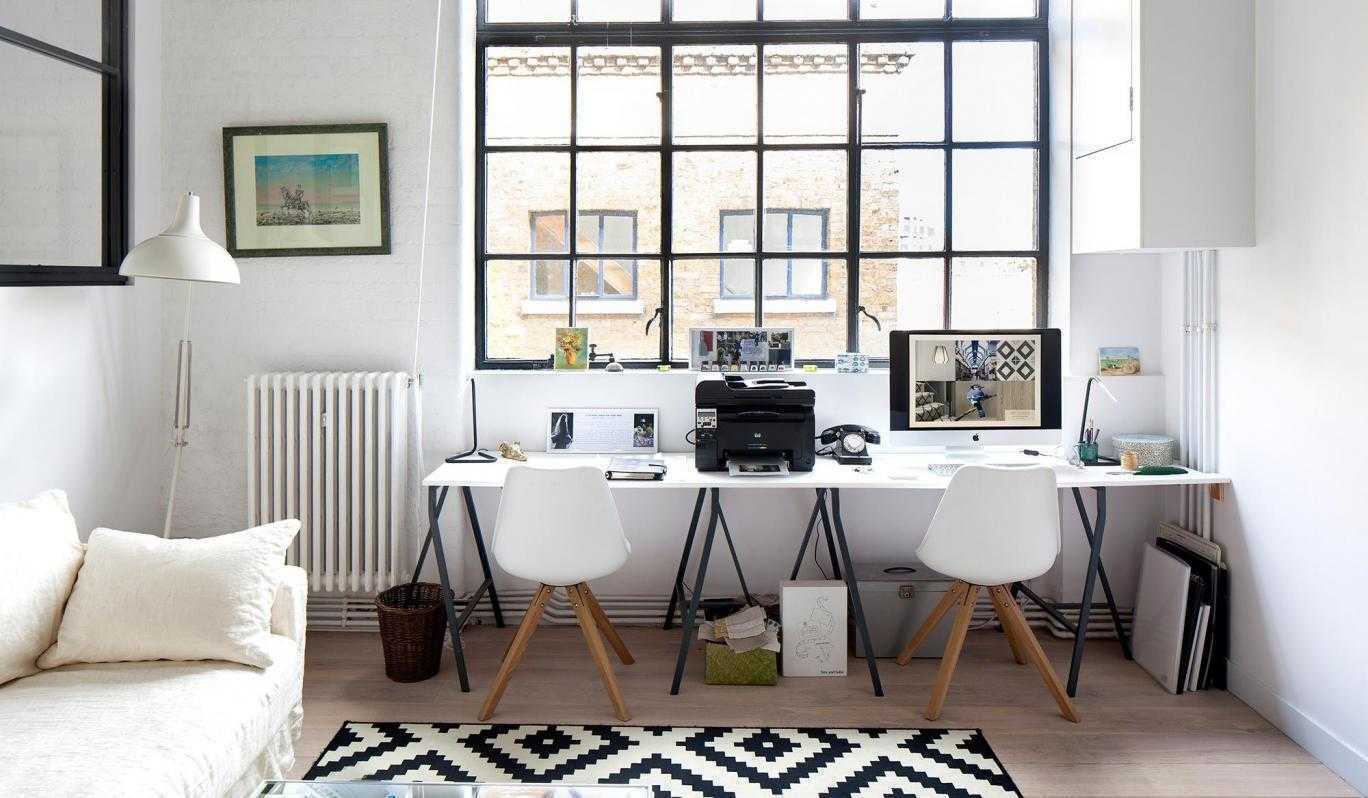 Home Design In Black White Study