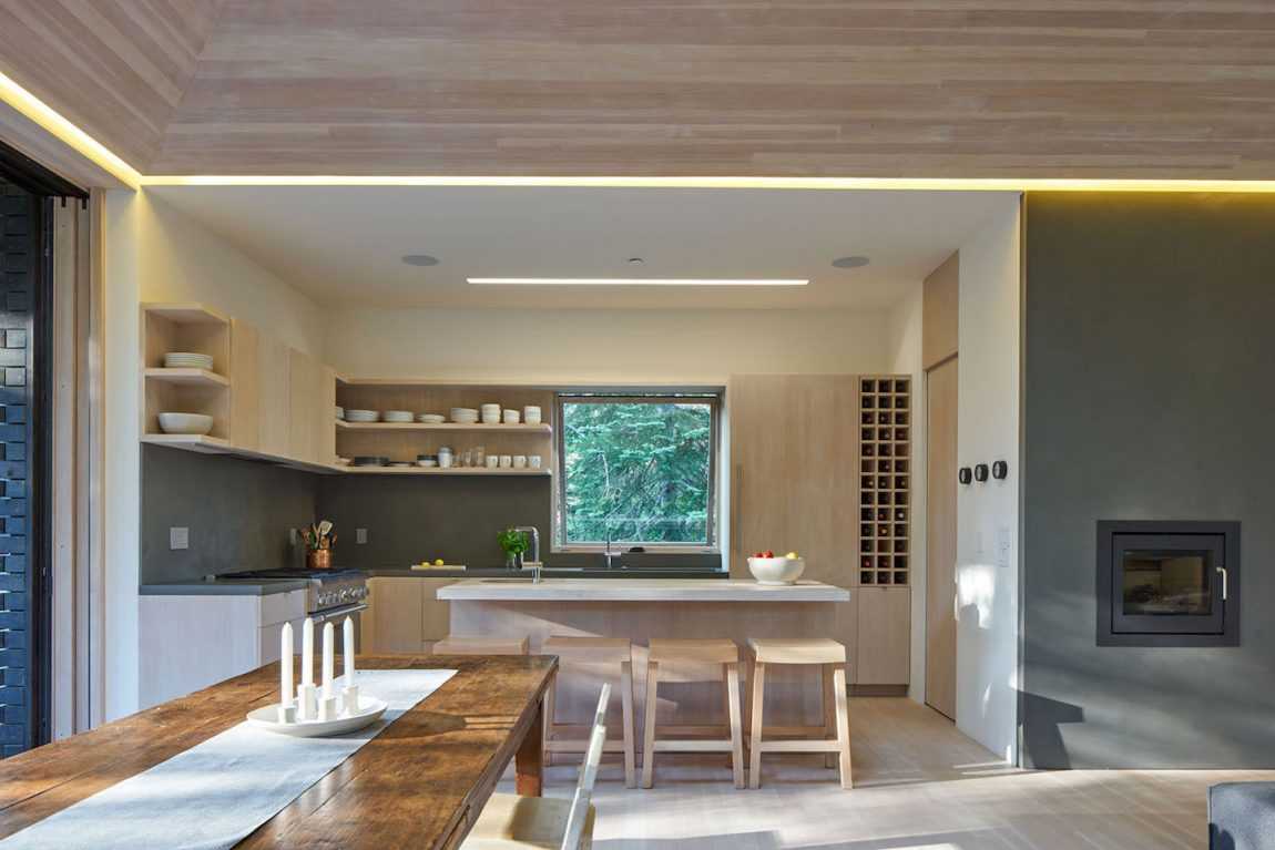 Unusual Cabin In The Woods Kitchen
