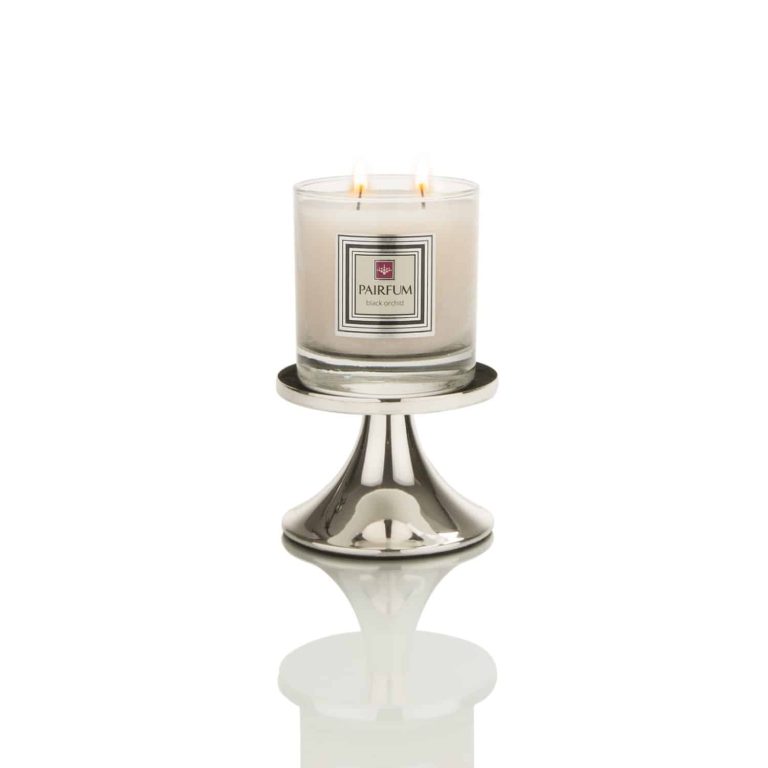 Pairfum Fragranced Glass Snow Crystal Candle Holder Classic Silver Pairfum Fragranced Glass Snow Crystal Candle Holder Classic Silver