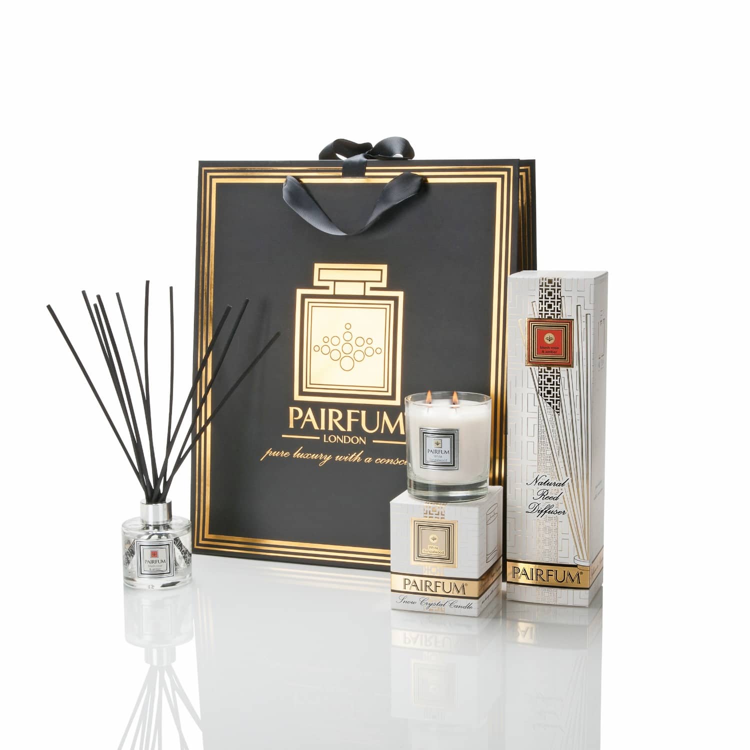 6 x Benefits of Reed Diffusers. Gift bag.