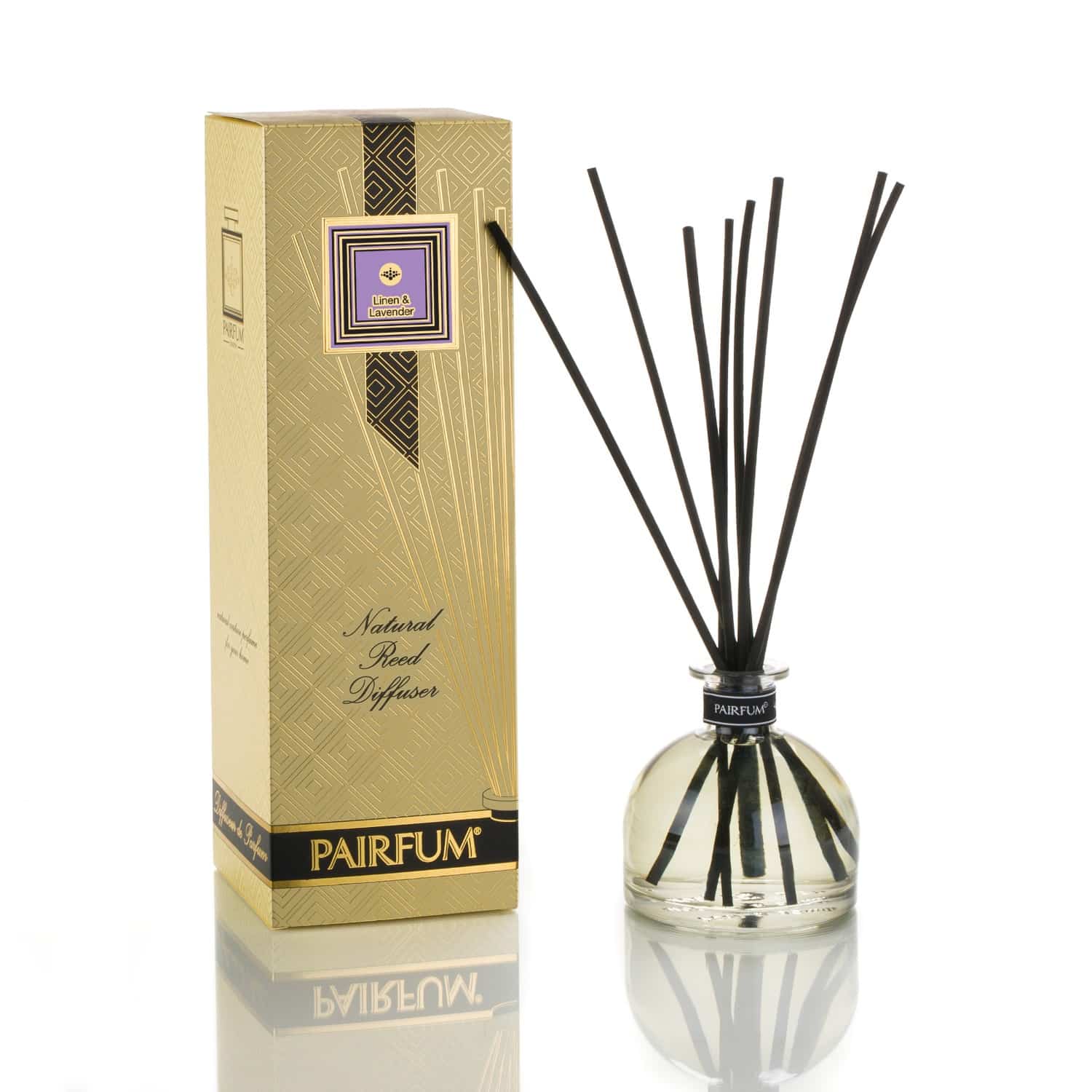 Pairfum Large Bell Signature Linen Lavender benefits of reed diffusers