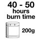 Pairfum Infographic Snow Crystal Candle Classic 200 G Burn Time
