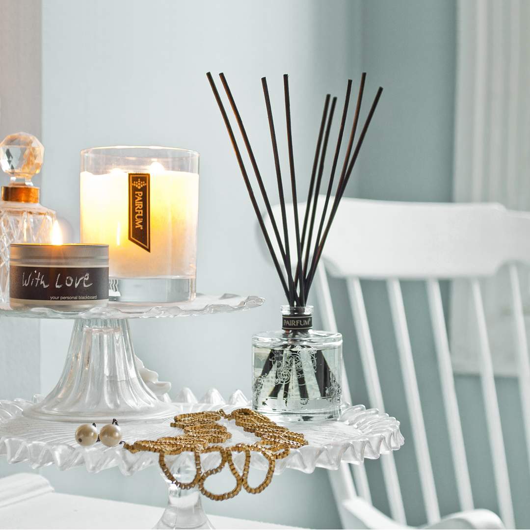 Living Room Natural Reed Diffuser Luxury Perfumed Candle