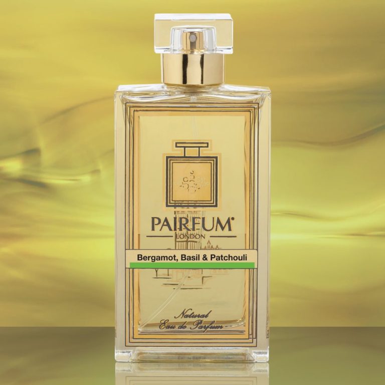 Eau De Parfum Bottle Bergamot Basil Patchouli Gold Liquid Eau De Parfum Bottle Bergamot Basil Patchouli Gold Liquid