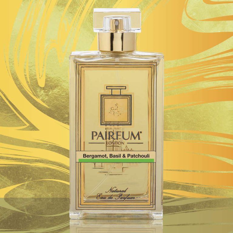 Eau De Parfum Bottle Bergamot Basil Patchouli Gold Swirl Eau De Parfum Bottle Bergamot Basil Patchouli Gold Swirl