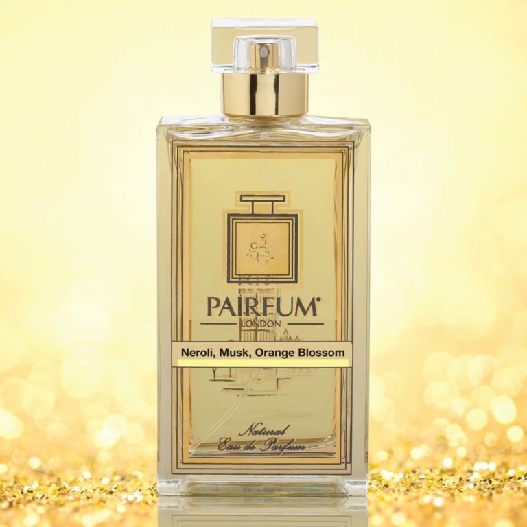 Eau De Parfum Bottle Neroli Musk Orange Blossom Gold Eau De Parfum Bottle Neroli Musk Orange Blossom Gold