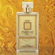Eau De Parfum Bottle Spiced Rum Lime Guaiac Wood Gold Liquid