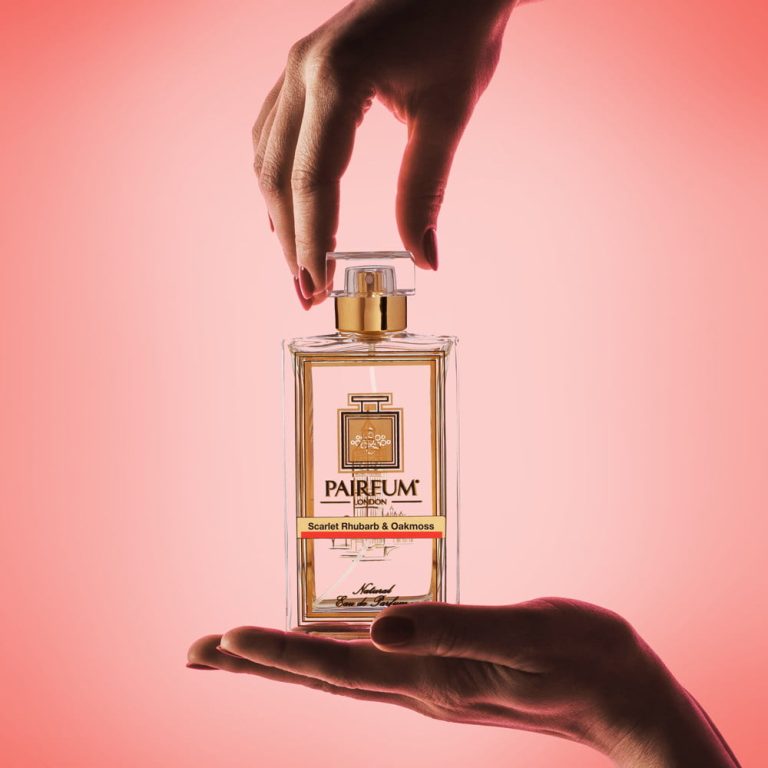Pairfum Eau De Parfum Bottle Hands Scarlet Rhubarb Oakmoss Square Pairfum Eau De Parfum Bottle Hands Scarlet Rhubarb Oakmoss Square