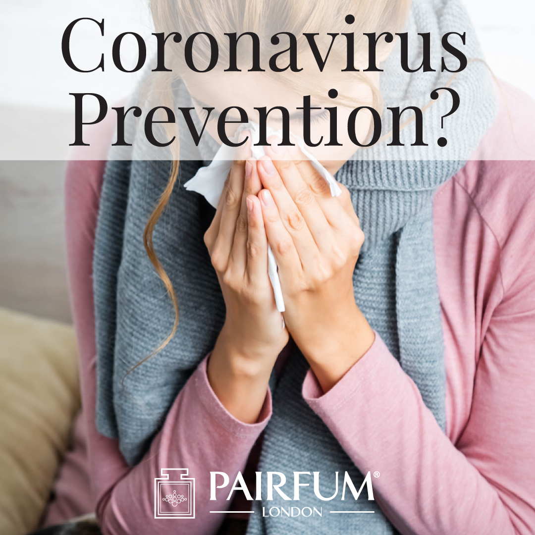 Pairfum London Coronavirus Prevention Woman Cough Tissue