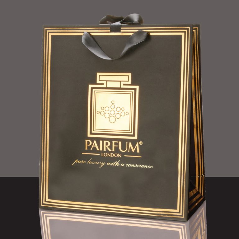 Pairfum Gold Black Luxury Carrier Bag Gift Large Black Pairfum Gold Black Luxury Carrier Bag Gift Large Black