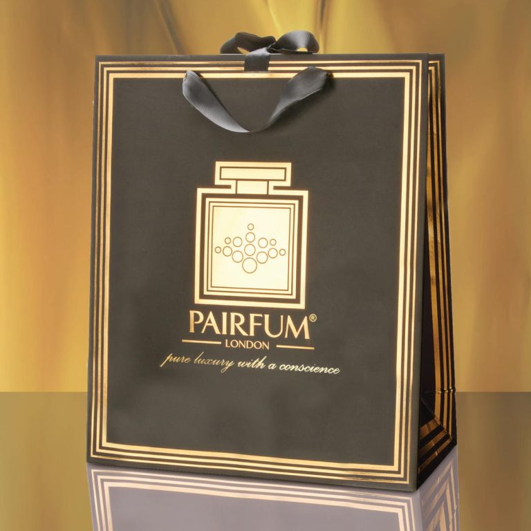 Pairfum Gold Black Luxury Carrier Bag Gift Large Flame Pairfum Gold Black Luxury Carrier Bag Gift Large Flame