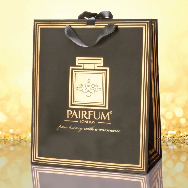 Pairfum Gold Black Luxury Carrier Bag Gift Large Granule Pairfum Gold Black Luxury Carrier Bag Gift Large Granule