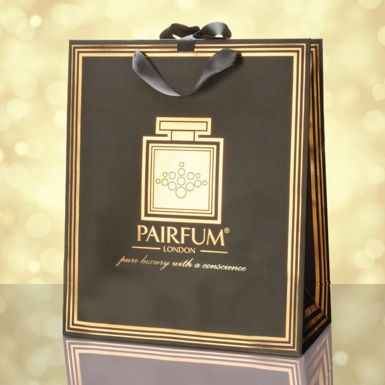 Pairfum Gold Black Luxury Carrier Bag Gift Large Light Pairfum Gold Black Luxury Carrier Bag Gift Large Light