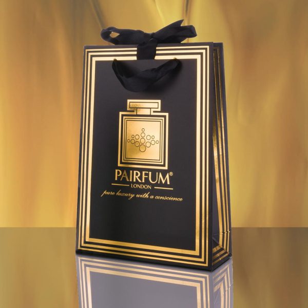 Pairfum Gold Black Luxury Carrier Bag Gift Small Flame Pairfum Gold Black Luxury Carrier Bag Gift Small Flame