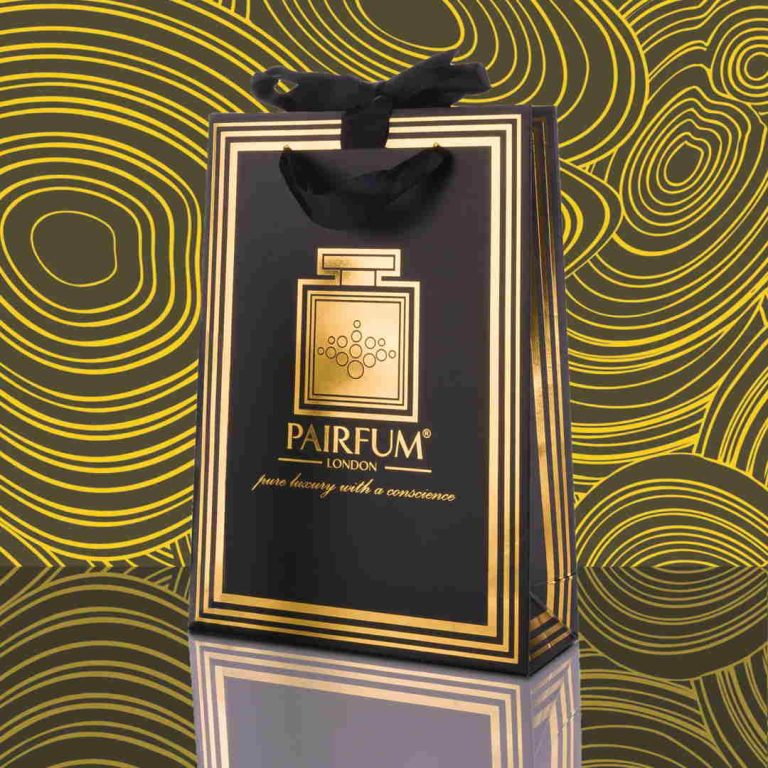 Pairfum Gold Black Luxury Carrier Bag Gift Small Fluid Pairfum Gold Black Luxury Carrier Bag Gift Small Fluid