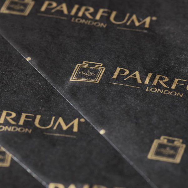 Pairfum London Tissue Paper Gold Black Detail Pairfum London Tissue Paper Gold Black Detail