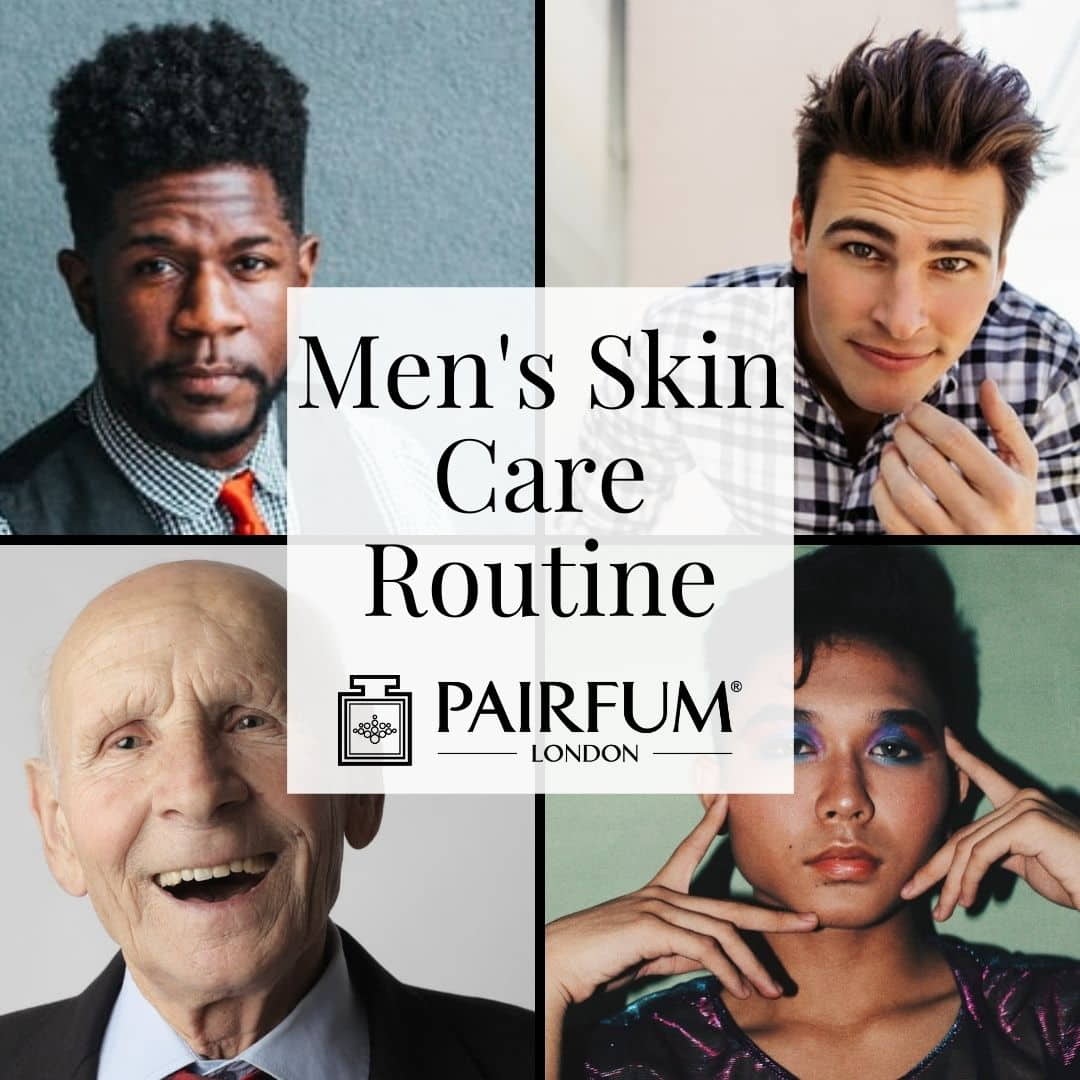 Men's Skin Care Routine Title Image