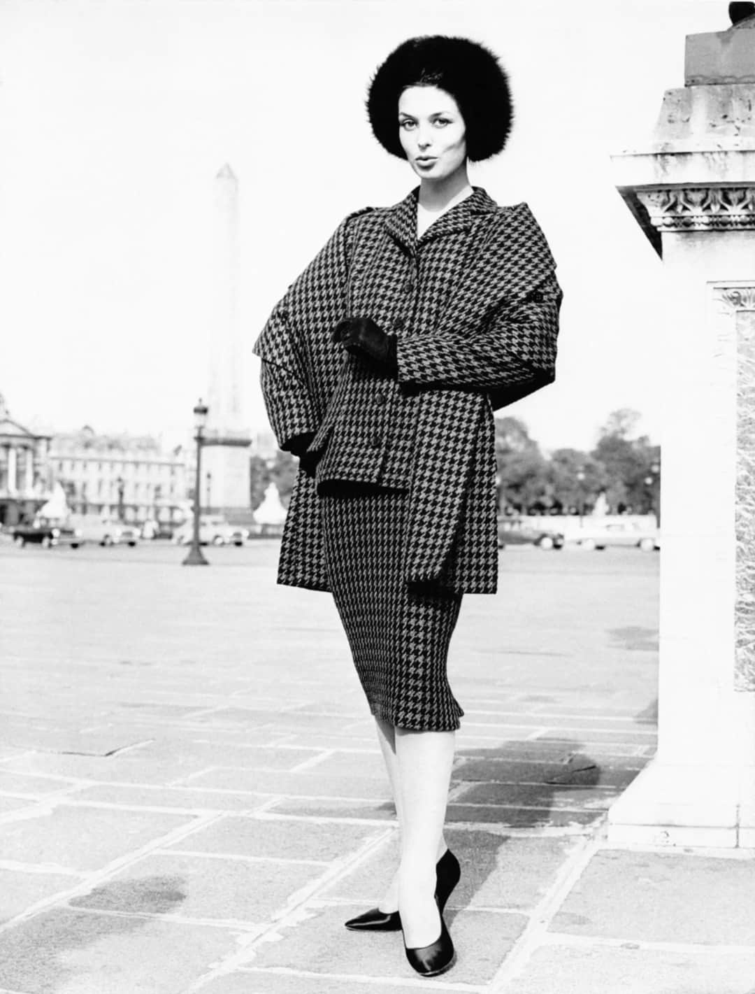 Christian Dior Houndstooth Dress Christian Dior Houndstooth Dress 2