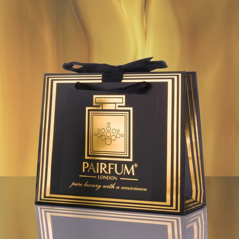 Pairfum Gold Black Luxury Carrier Bag Gift Luxelet Flame Pairfum Gold Black Luxury Carrier Bag Gift Luxelet Flame