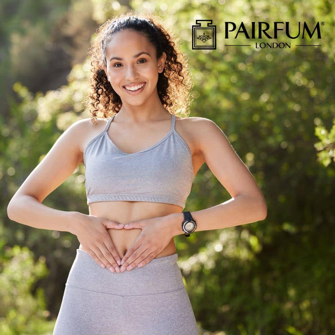 Woman Demonstrating Good Gut Health