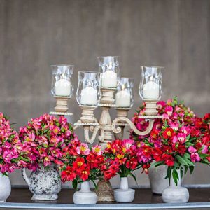 Pairfum Perfume Candle Alstroemeria Red Vase Pairfum Perfume Candle Alstroemeria Red Vase