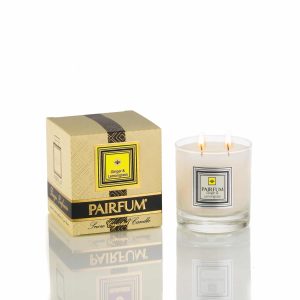 Pairfum Large Snow Crystal Candle Signature Gingar Lemongrass