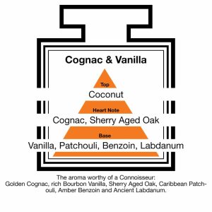 Fragrance Description Cognac Vanilla Coconut Patchouli Benzoin Labdanum