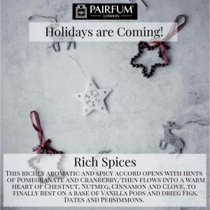 Holidays Coming Pairfum Fragrance Rich Spices Baking Star