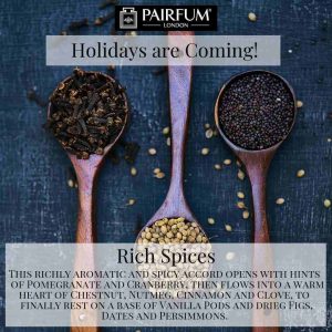 Holidays Coming Pairfum Fragrance Rich Spices Wood Spoon