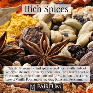 Pairfum London Rich Spices Cinnamon Clove Anise Vanilla