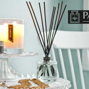 pairfum lifestyle living room reed diffuser snow crystal candle