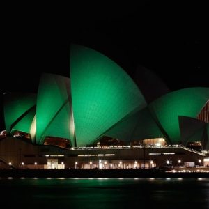 Ireland St Patrick Day 2020 Famous Buildings Green 1