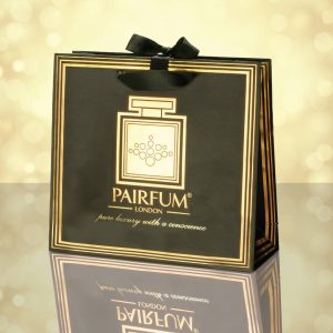 Pairfum Gold Black Luxury Carrier Bag Gift Classic Light