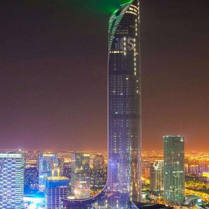 St Patricks Day Green Suzhou International Financial Square Suzhou China