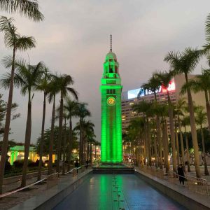 St Patricks Day The Clock Tower Hong Kong